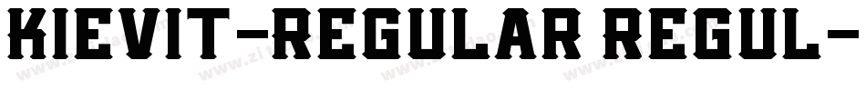 Kievit-Regular Regul字体转换
